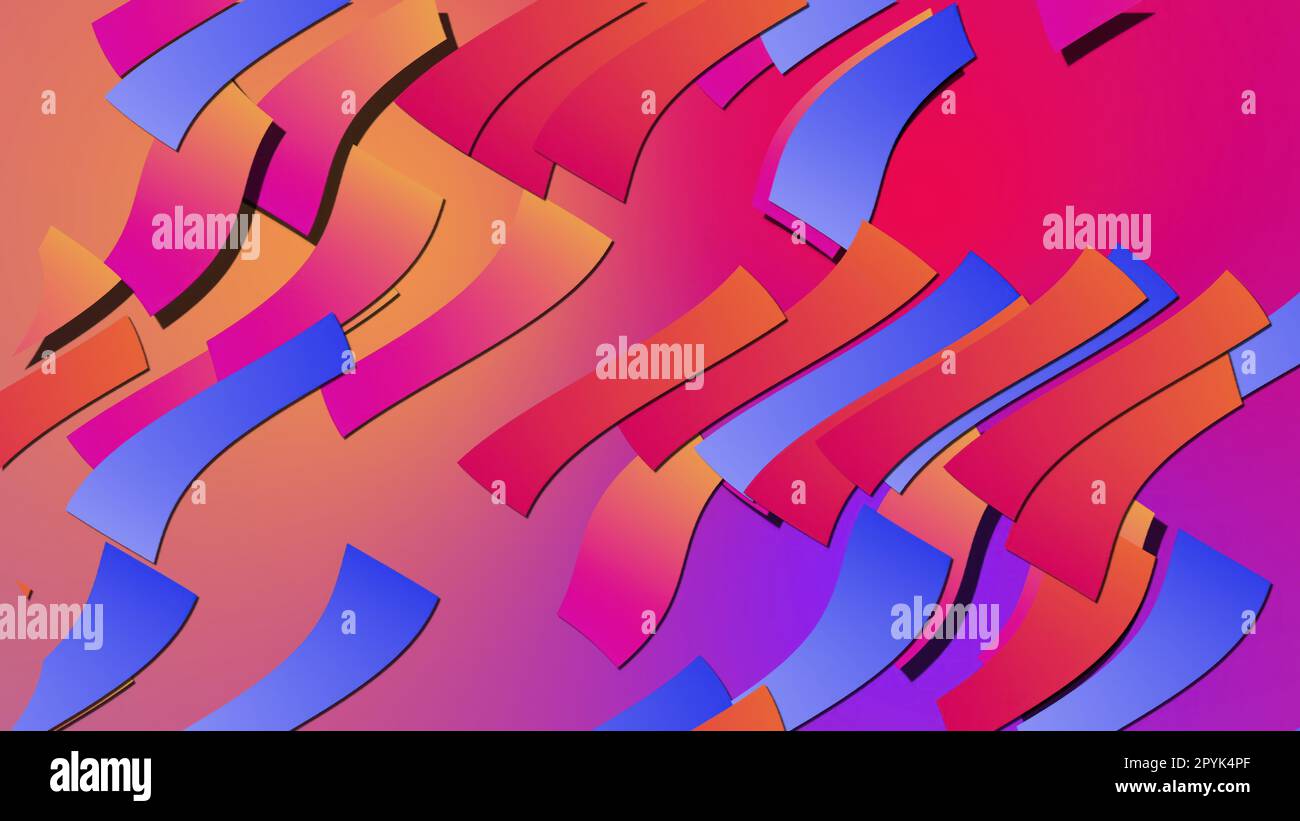 Multi gradient flat shapes Stock Photo - Alamy