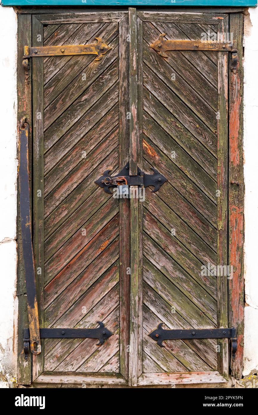 Vintage style doors Stock Photo