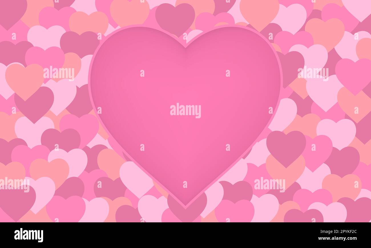 Vector material for openwork heart pattern Stock Vector