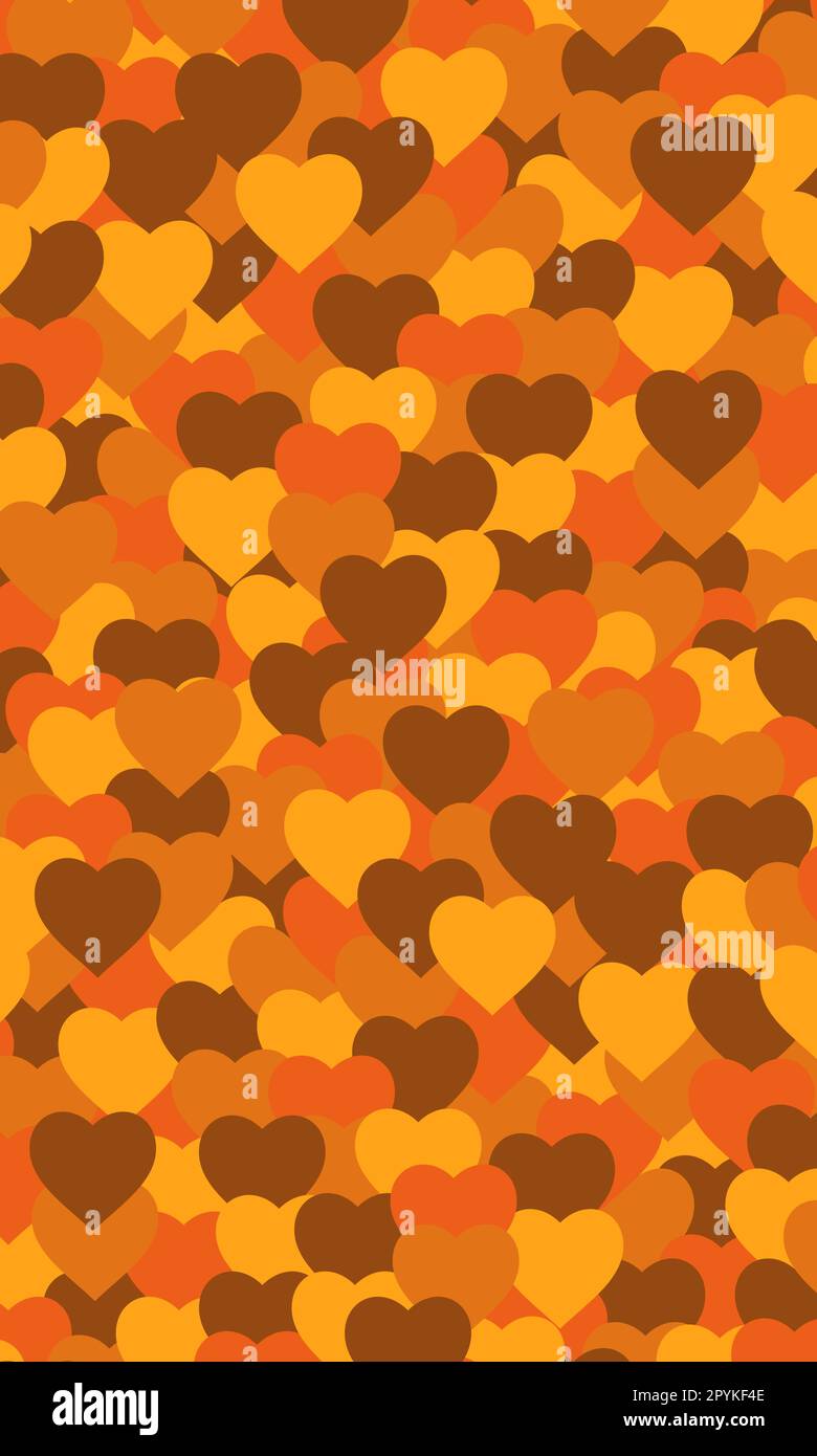 Vector background with overlapping heart pattern Stock Vector