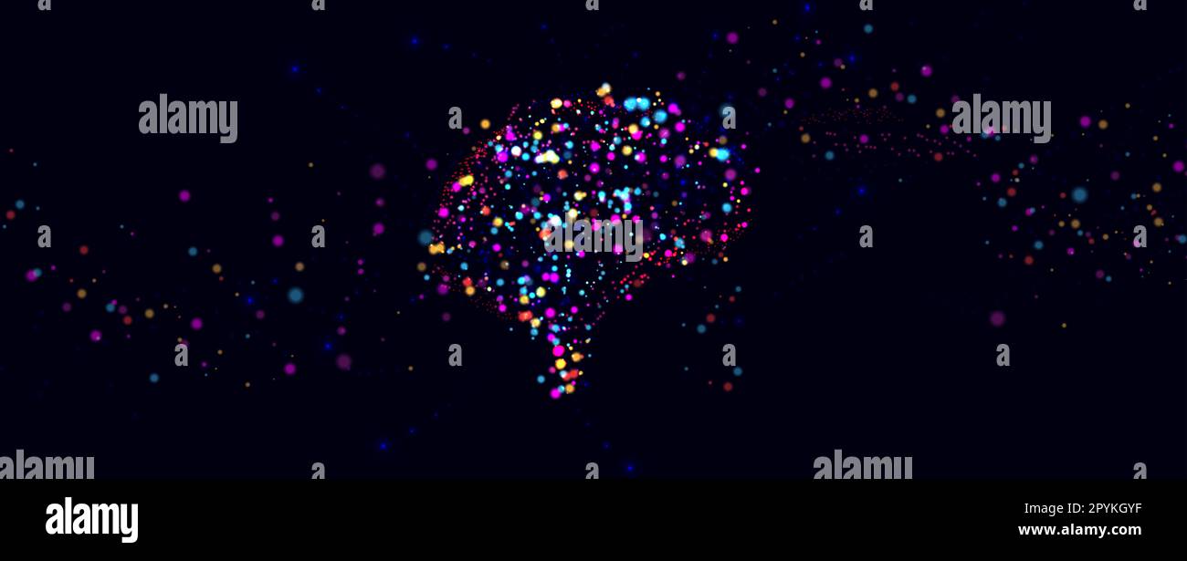 Neural network concept. Connected cells with links. High technology process. Abstract futuristic background Stock Vector