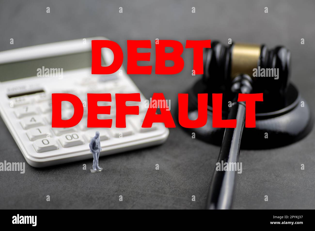 Background of DEBT DEFAULT,Financial concept Stock Photo