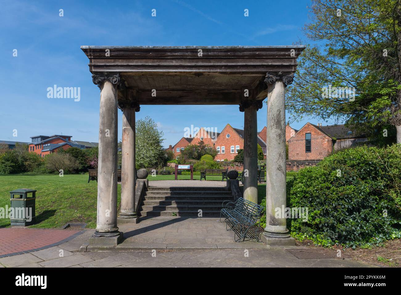 The Franciscan Friary Garden in Lichfield, Staffordshire was founded by Franciscan Friars in 1237 Stock Photo