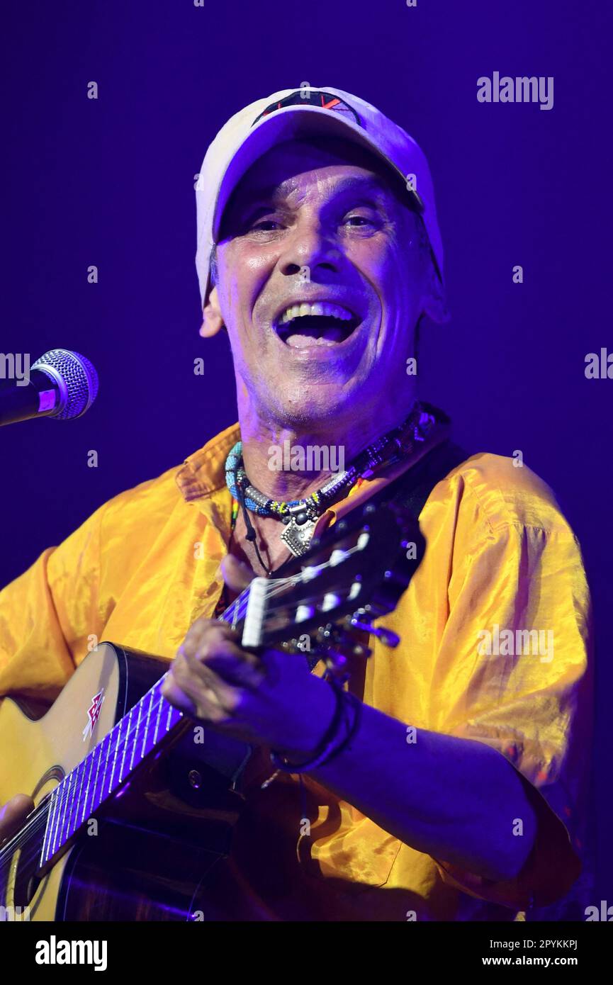 Beauvais, France. 03rd May, 2023. French musician Manu Chao performs ...