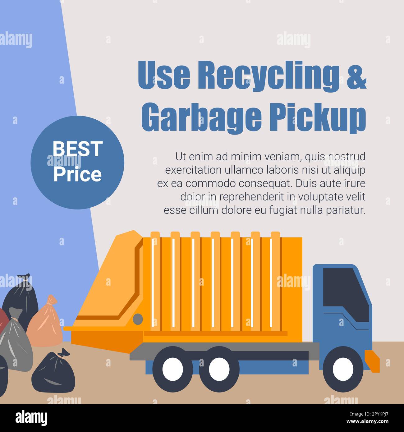Use recycling and garbage pickup, best prices Stock Vector Image & Art