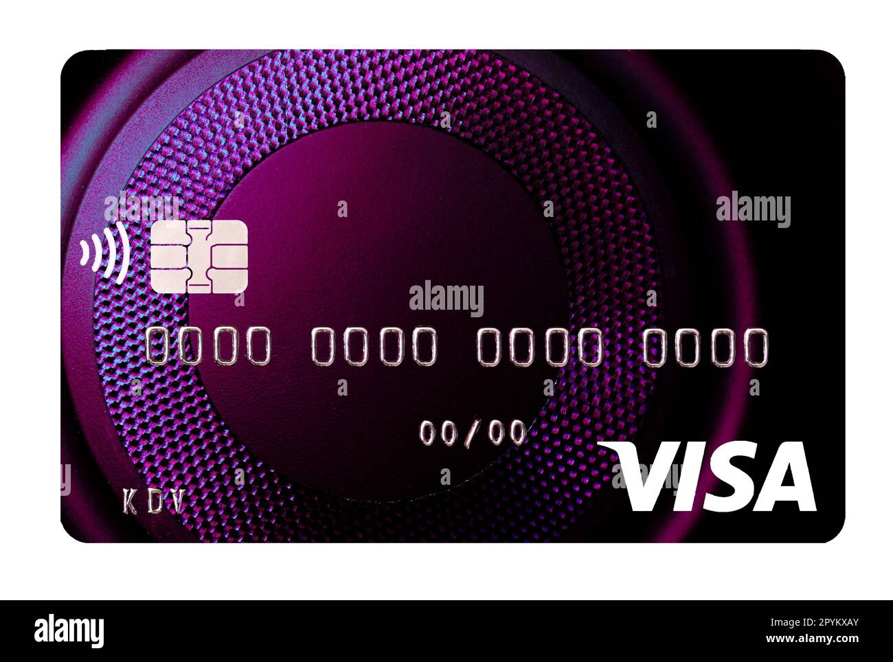 Kyiv, Ukraine -April 10, 2021: Visa card closeup for design purpose Stock Photo