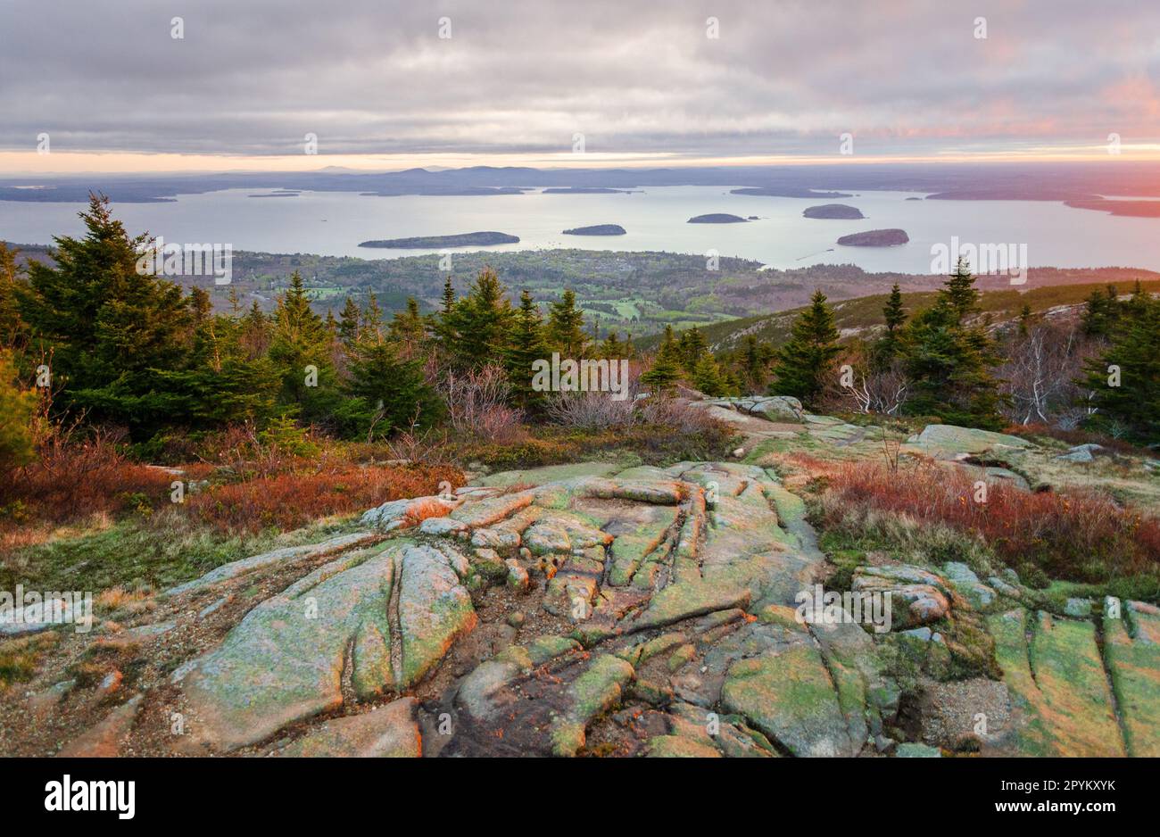 Schoodic peninsula sunset hi-res stock photography and images - Alamy