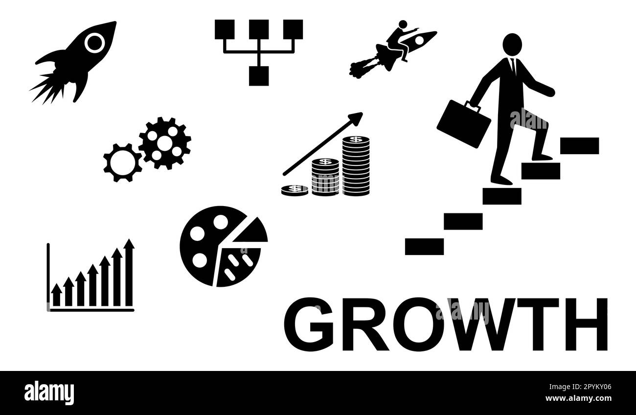 Illustration of a growth concept Stock Photo - Alamy