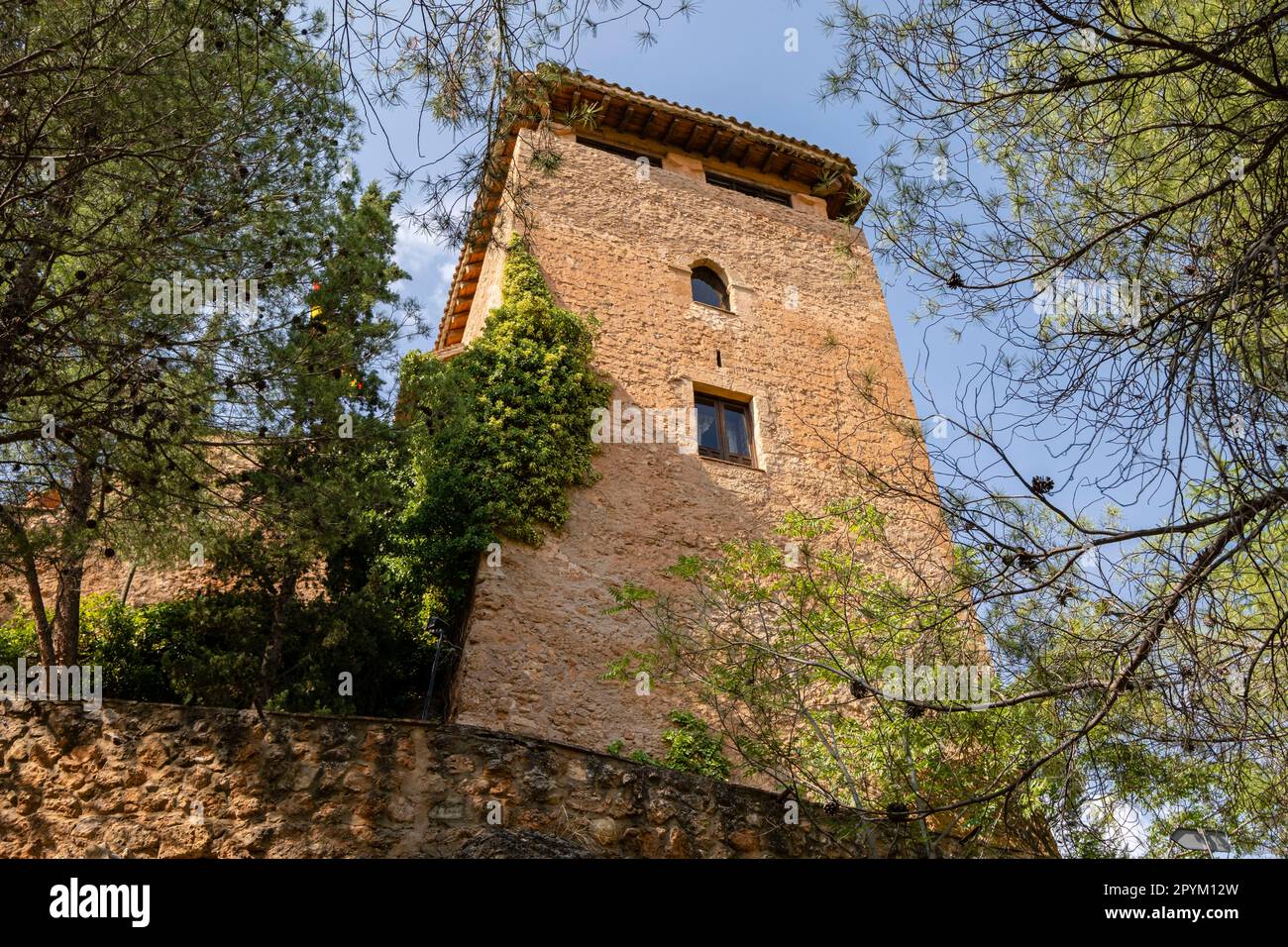 castillo del siglo XI, Hotel en Arcos de Jalón, Somaén, valle del rio Jalon,  Soria,  comunidad autónoma de Castilla y León, Spain, Europe Stock Photo