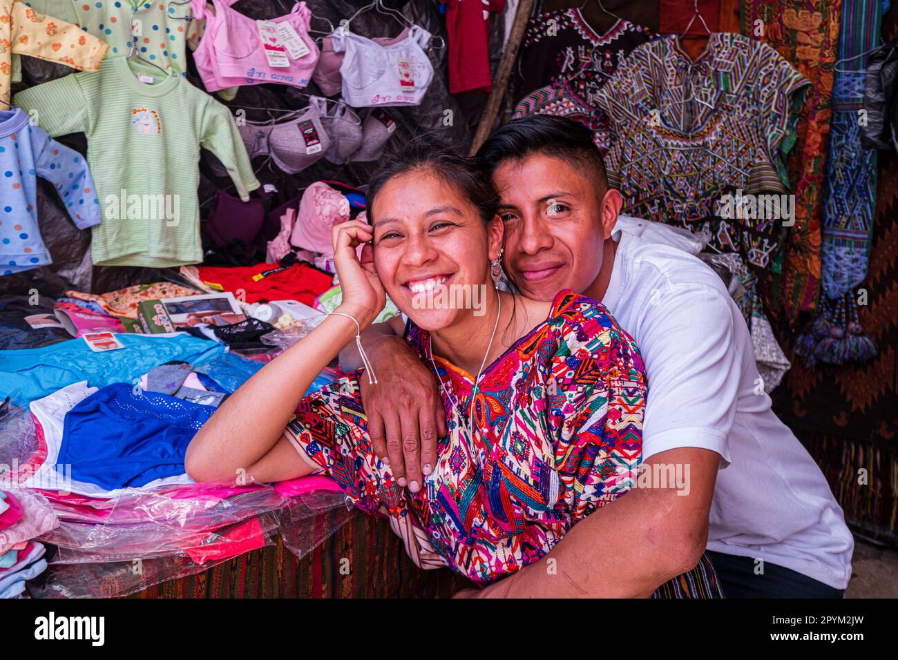 mercado tradicional, Chichicastenango, Quiché, Guatemala, America Central Stock Photo