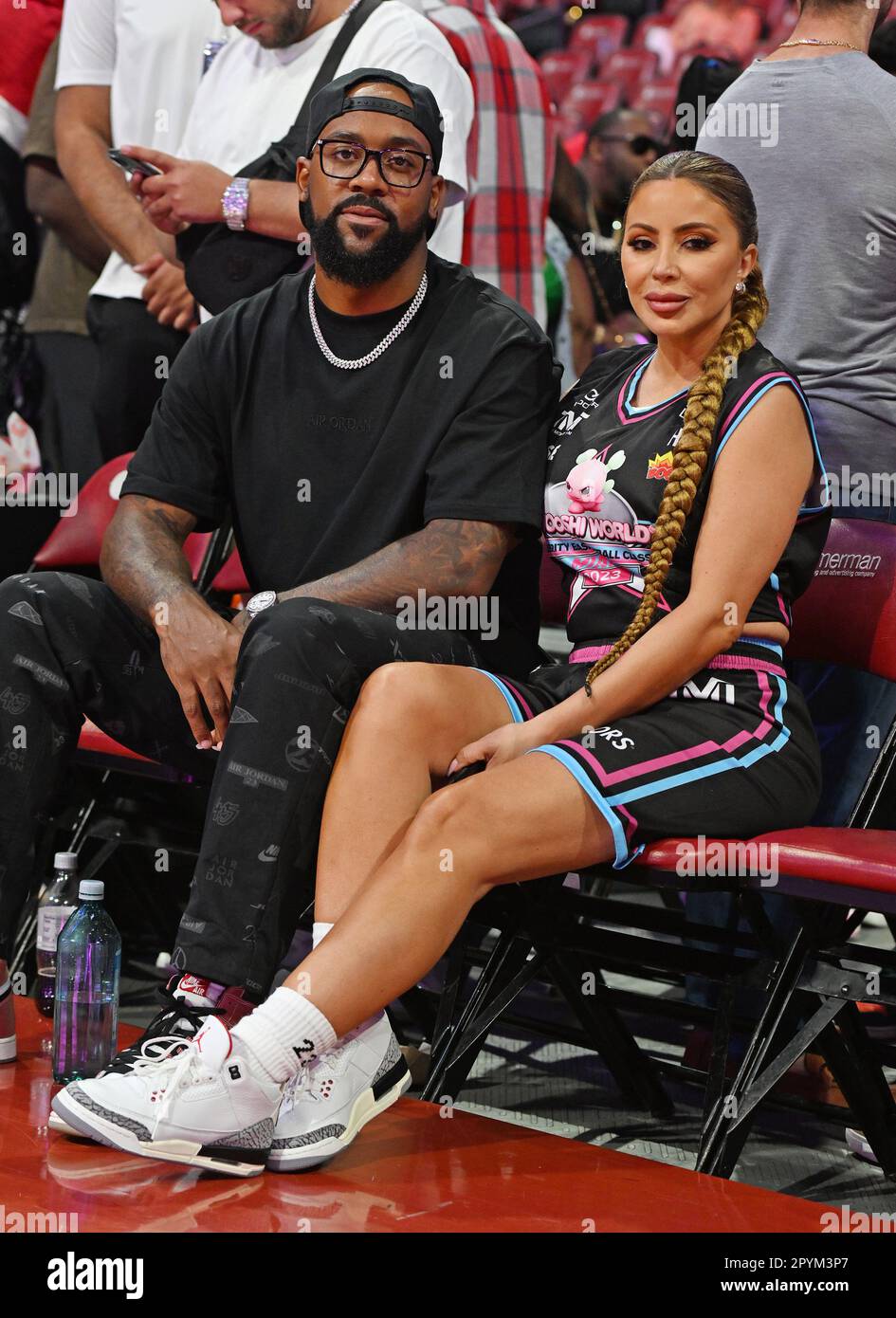 Sunrise FL, USA. 03rd May, 2023. Larsa Pippen and Marcus Jordan attend