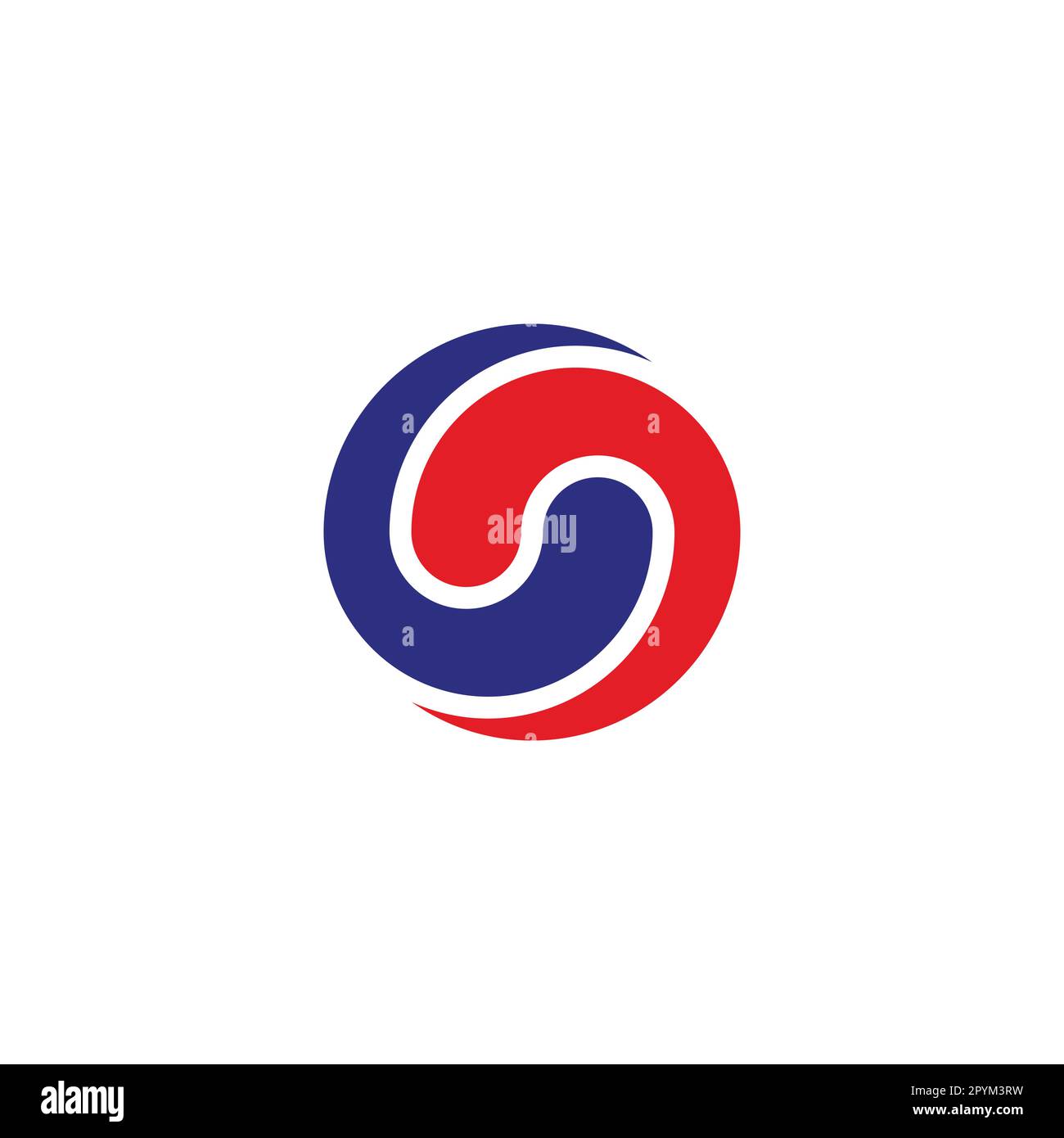 Splashes, rounded geometric symbol simple logo vector Stock Vector