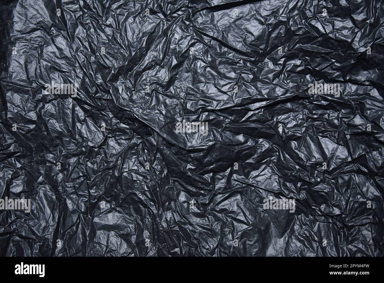 Plastic wrap texture. Crumpled polyethylene packing texture background