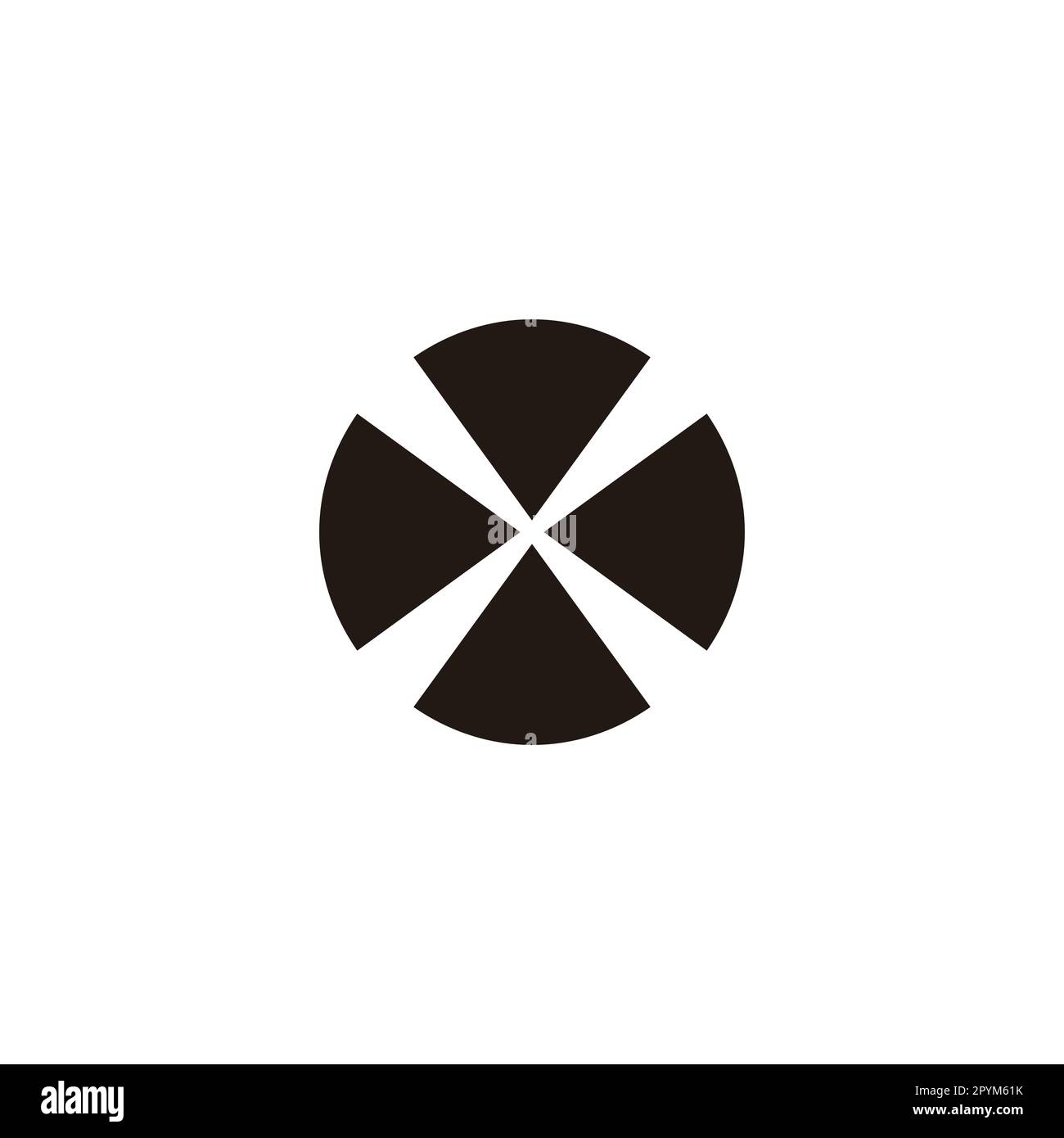 Fan, technology geometric symbol simple logo vector Stock Vector