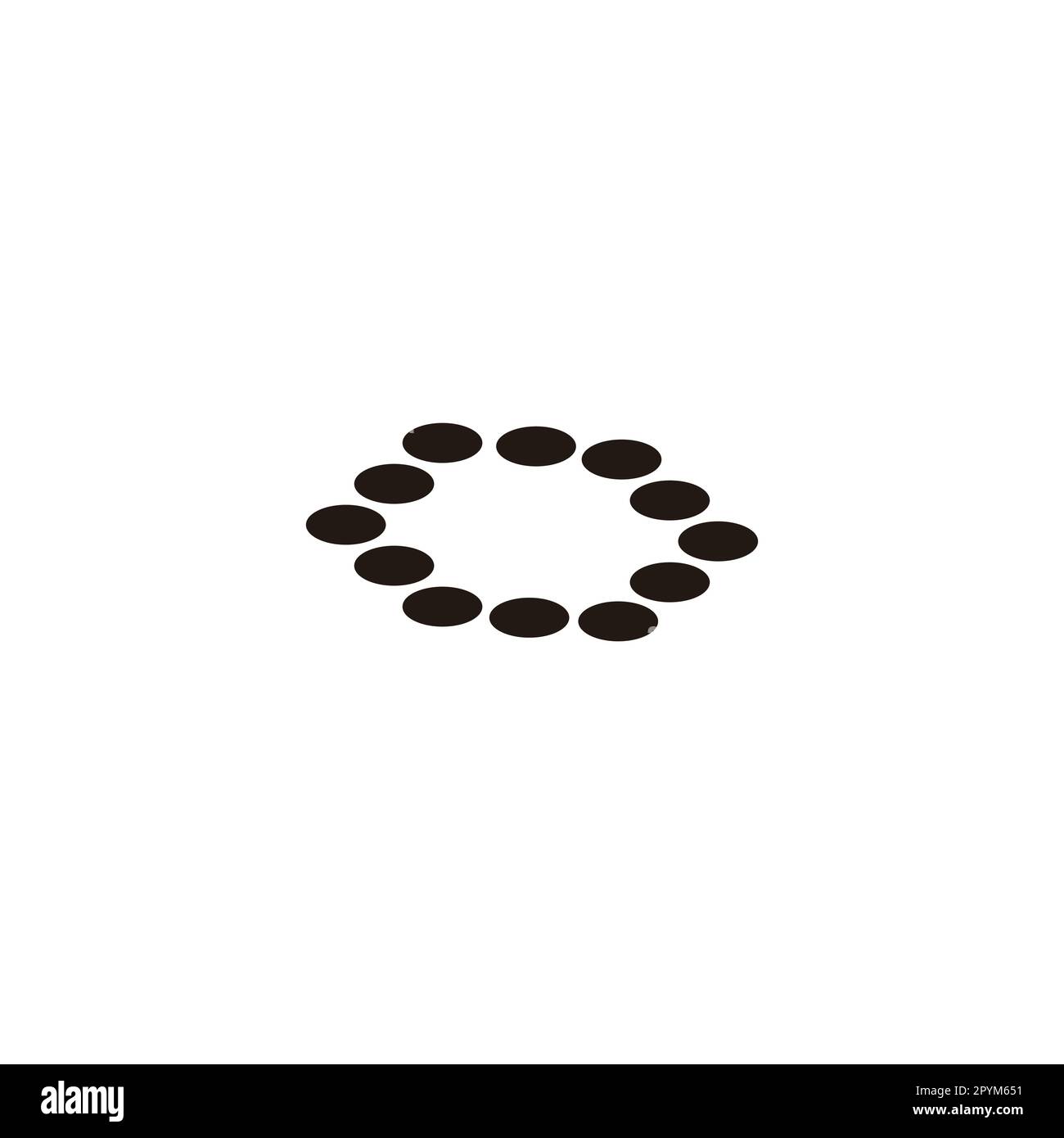 Hexagon, circles, modern, layer geometric symbol simple logo vector Stock Vector