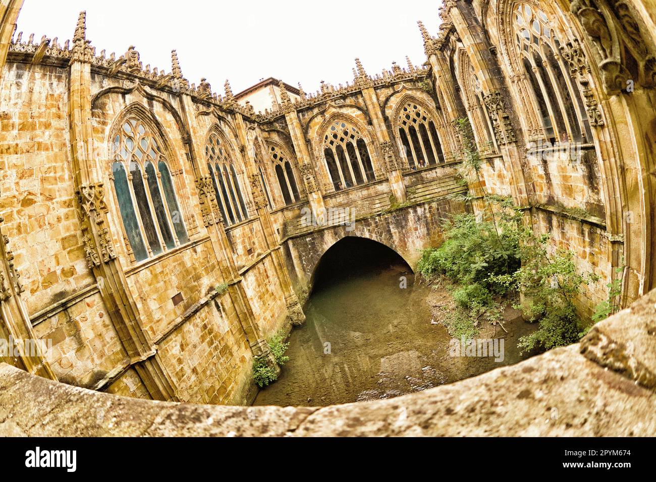 Gothic Cloister Over Ubao River, Church of San Miguel Arcángel, 13-18th