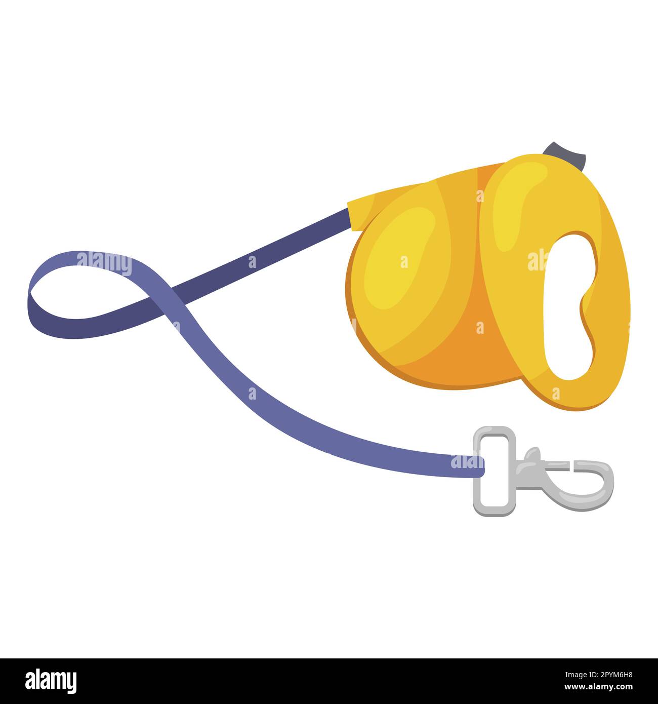 A leash is a tape measure for a dog. An accessory for animals. vector