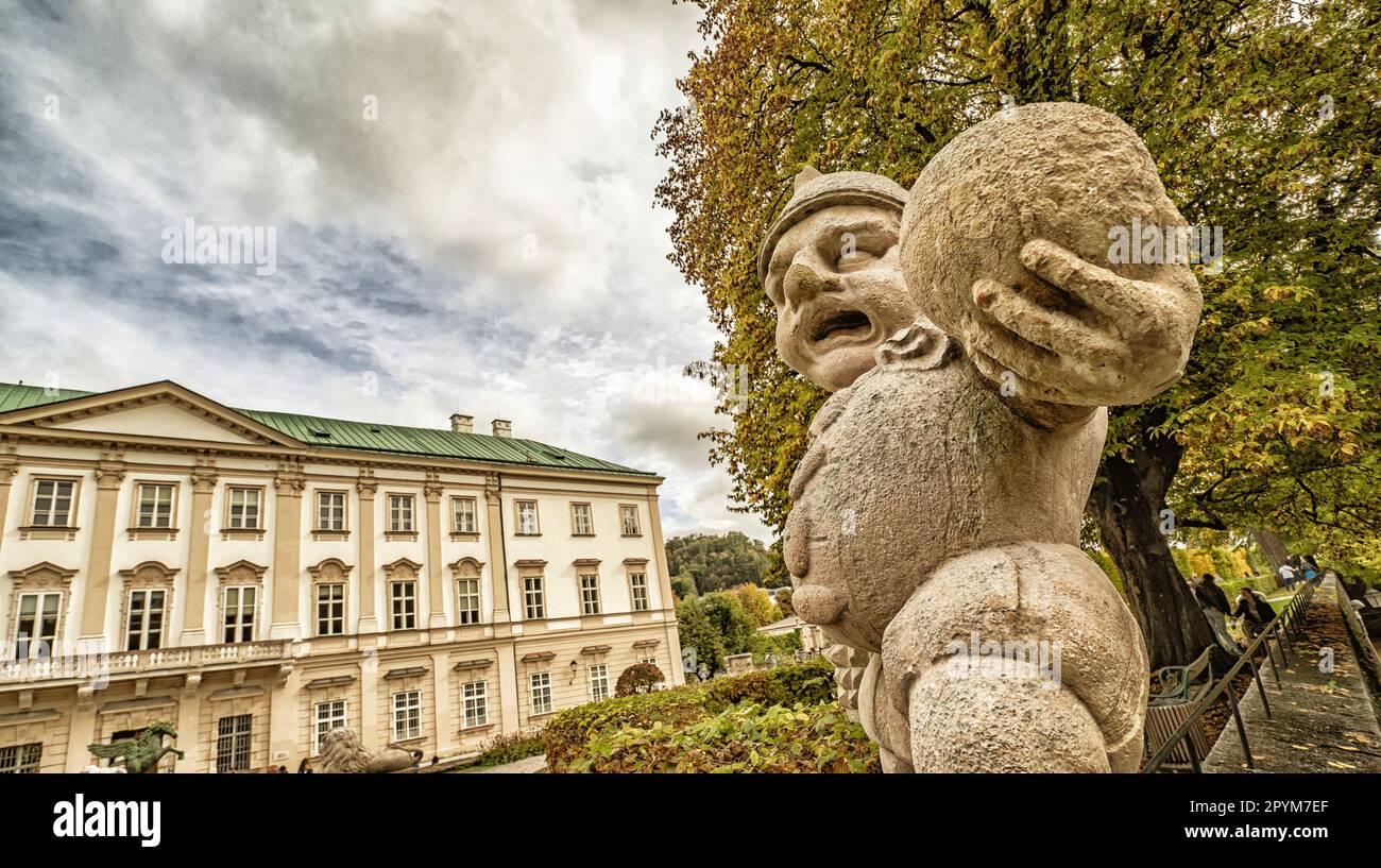 Dwarf Statue, Bizarre Dwarf, Zwergerlgarten, Dwarf Garden, 18th Century