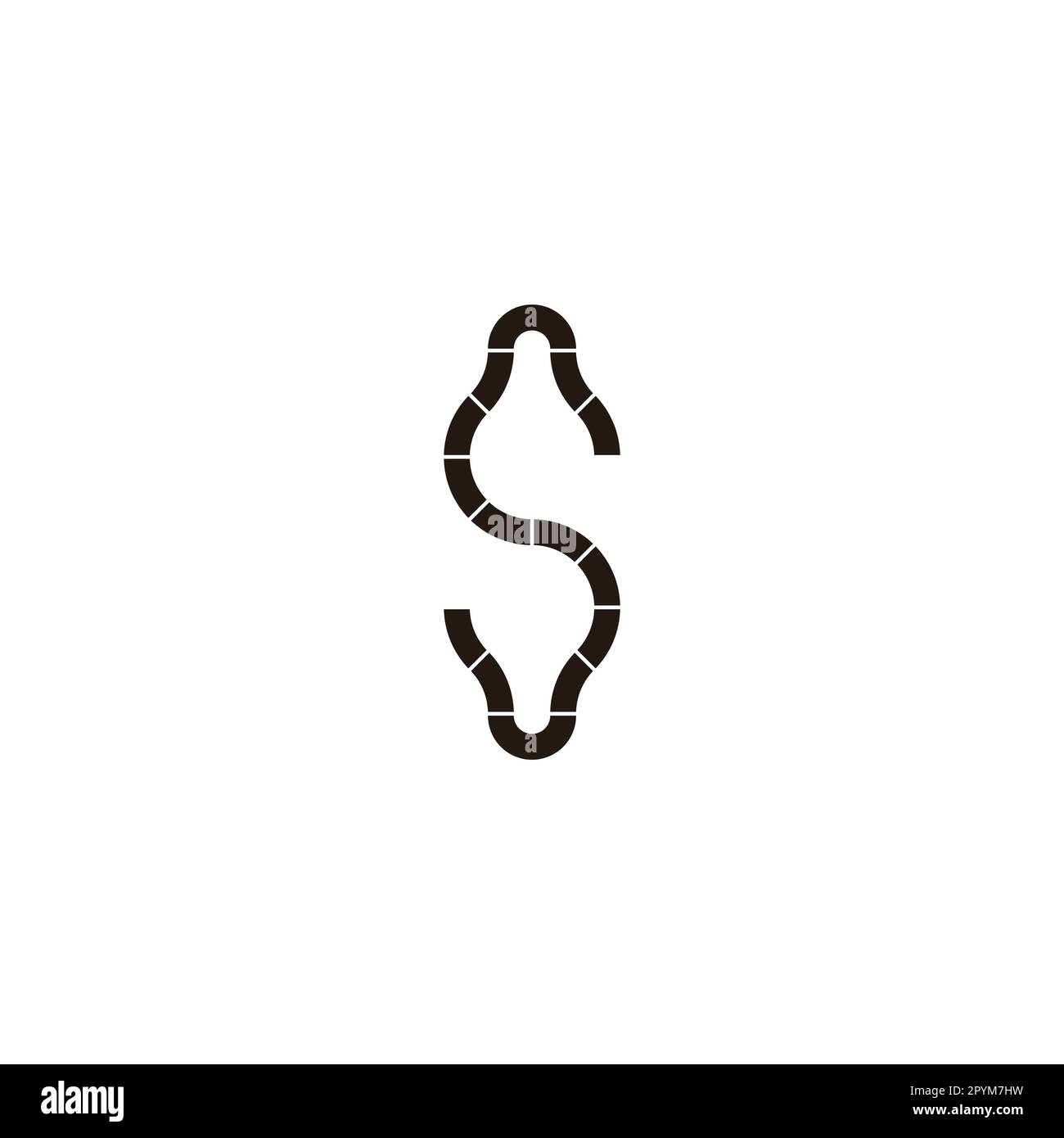 Letter S lamp, pieces geometric symbol simple logo vector Stock Vector ...