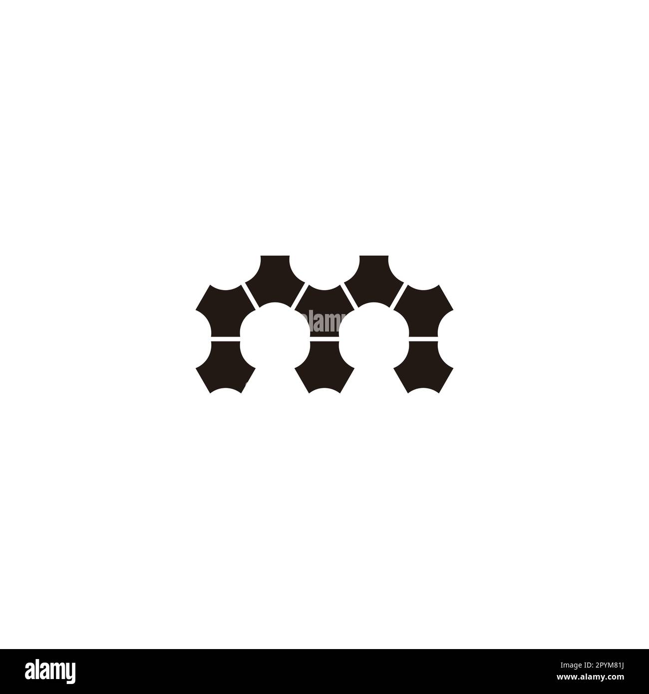 Letter m technology, modern geometric symbol simple logo vector Stock ...