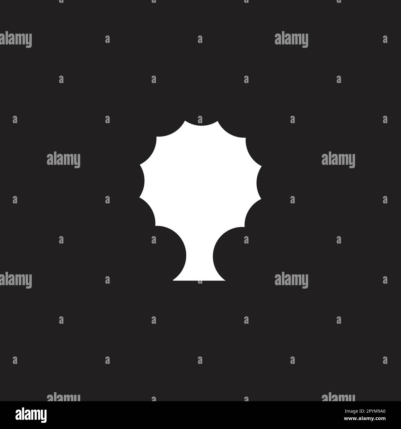 Tree, plant, eco geometric symbol simple logo vector Stock Vector