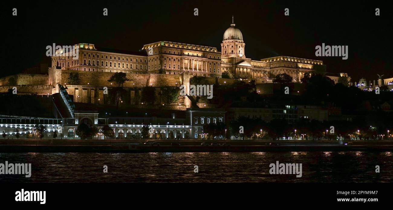 View up to the Castle Area in Budapest Stock Photo