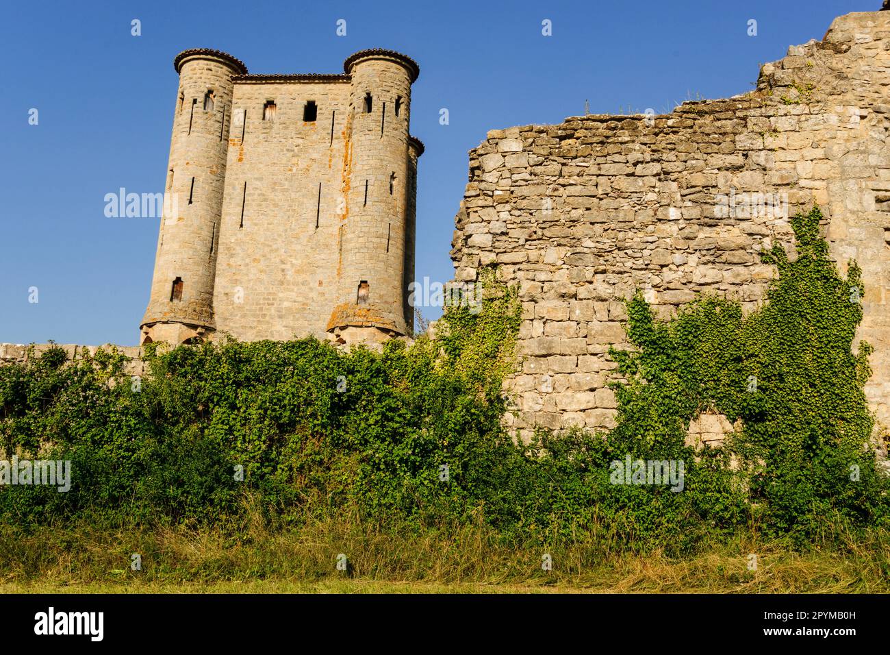castillo de Arques, siglo XIII,departamento del Aude, Languedoc-Roussillon, pirineos orientales,Francia, europa Stock Photo