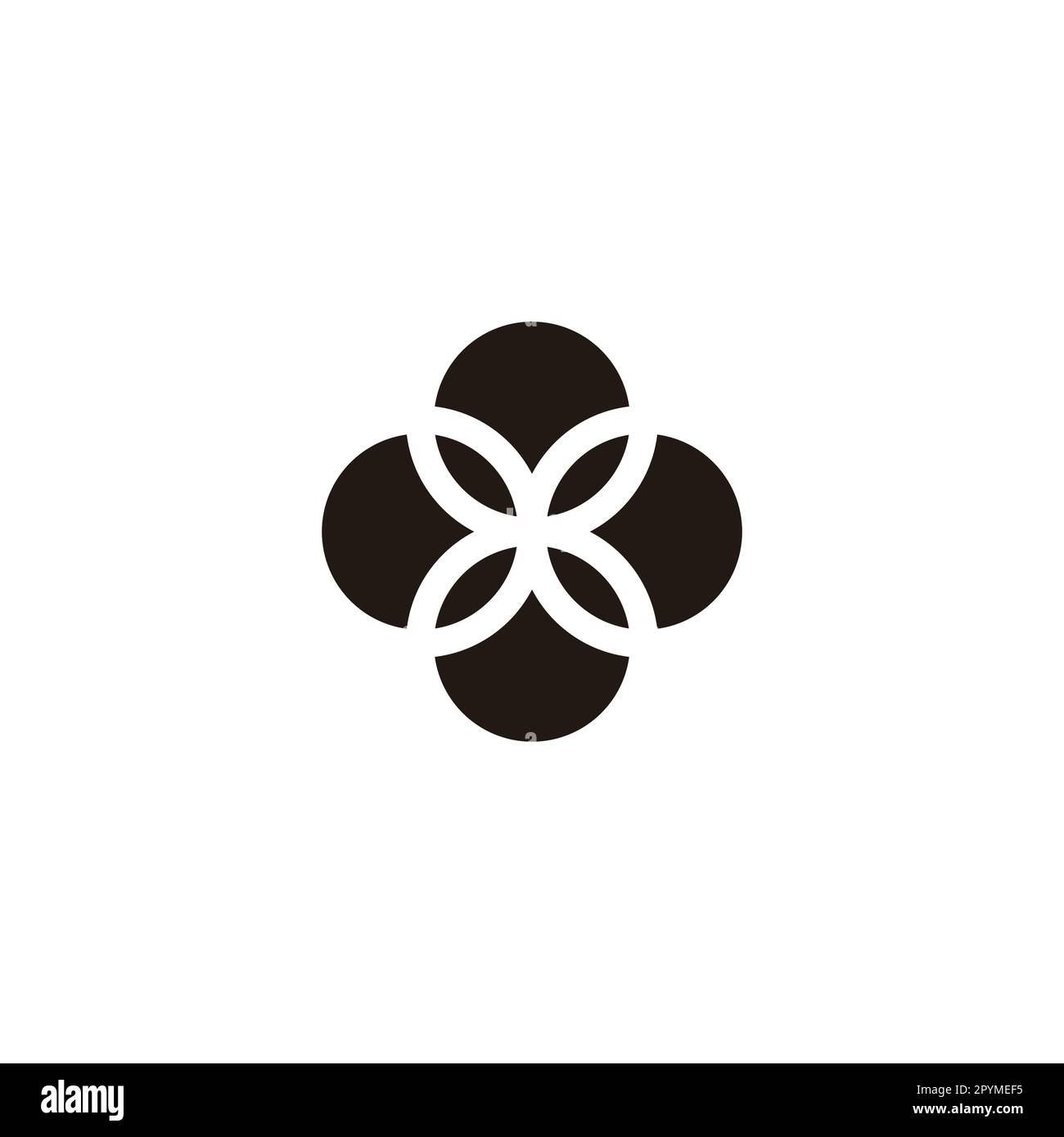 Windows, leaves geometric symbol simple logo vector Stock Vector