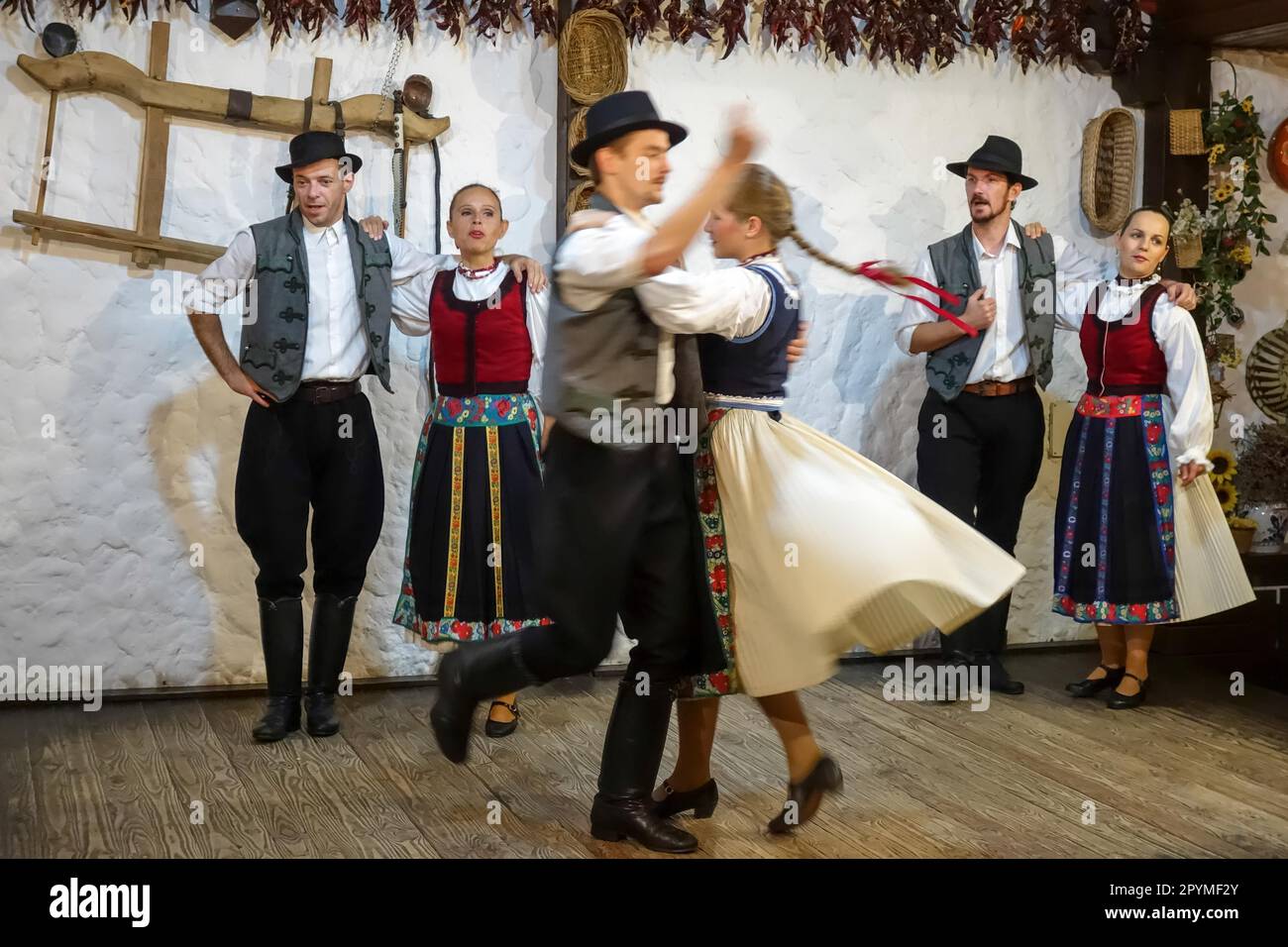 Hungarian folk night in Budapest Stock Photo