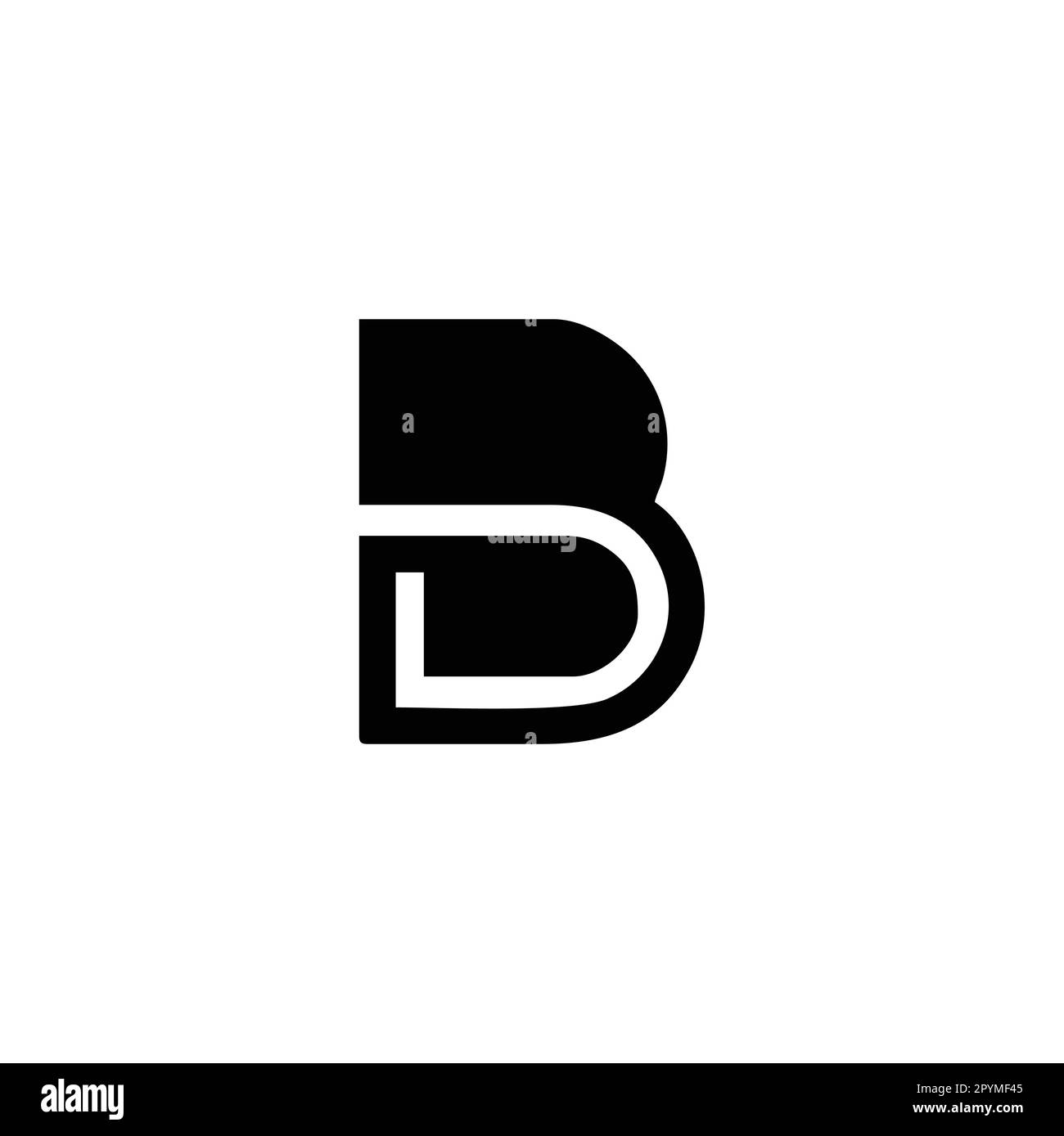 Letter B line geometric symbol simple logo vector Stock Vector Image ...