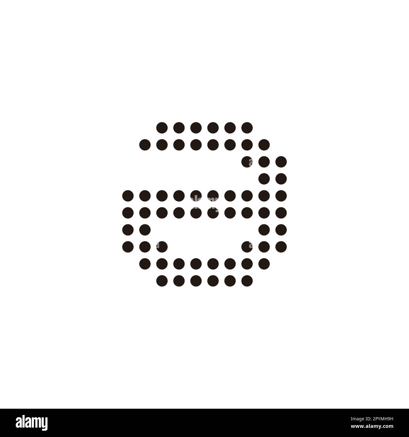 Letter a circles, screen geometric symbol simple logo vector Stock Vector