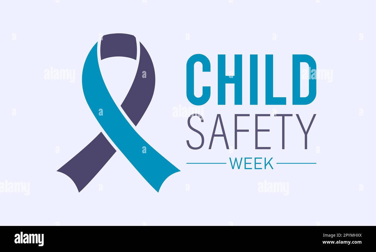 Child safety week awareness month concept observed in every year 6th12th june. Child safety