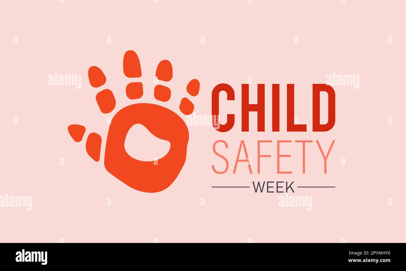 Child safety week awareness month concept observed in every year 6th