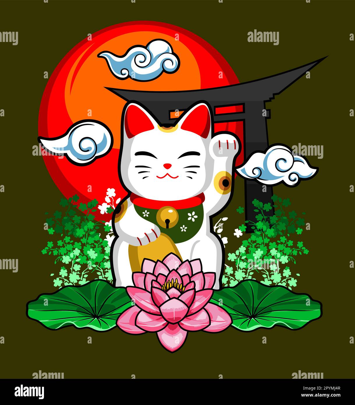 cat dolls and japanese art Stock Vector Image & Art Alamy