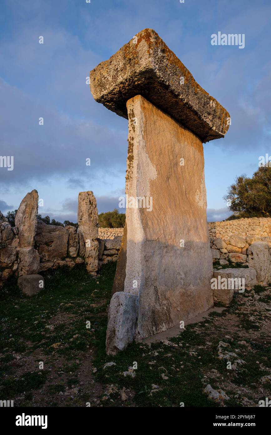 Trepucó, talayotic settlement, Maó, Menorca, Balearic Islands, Spain Stock Photo