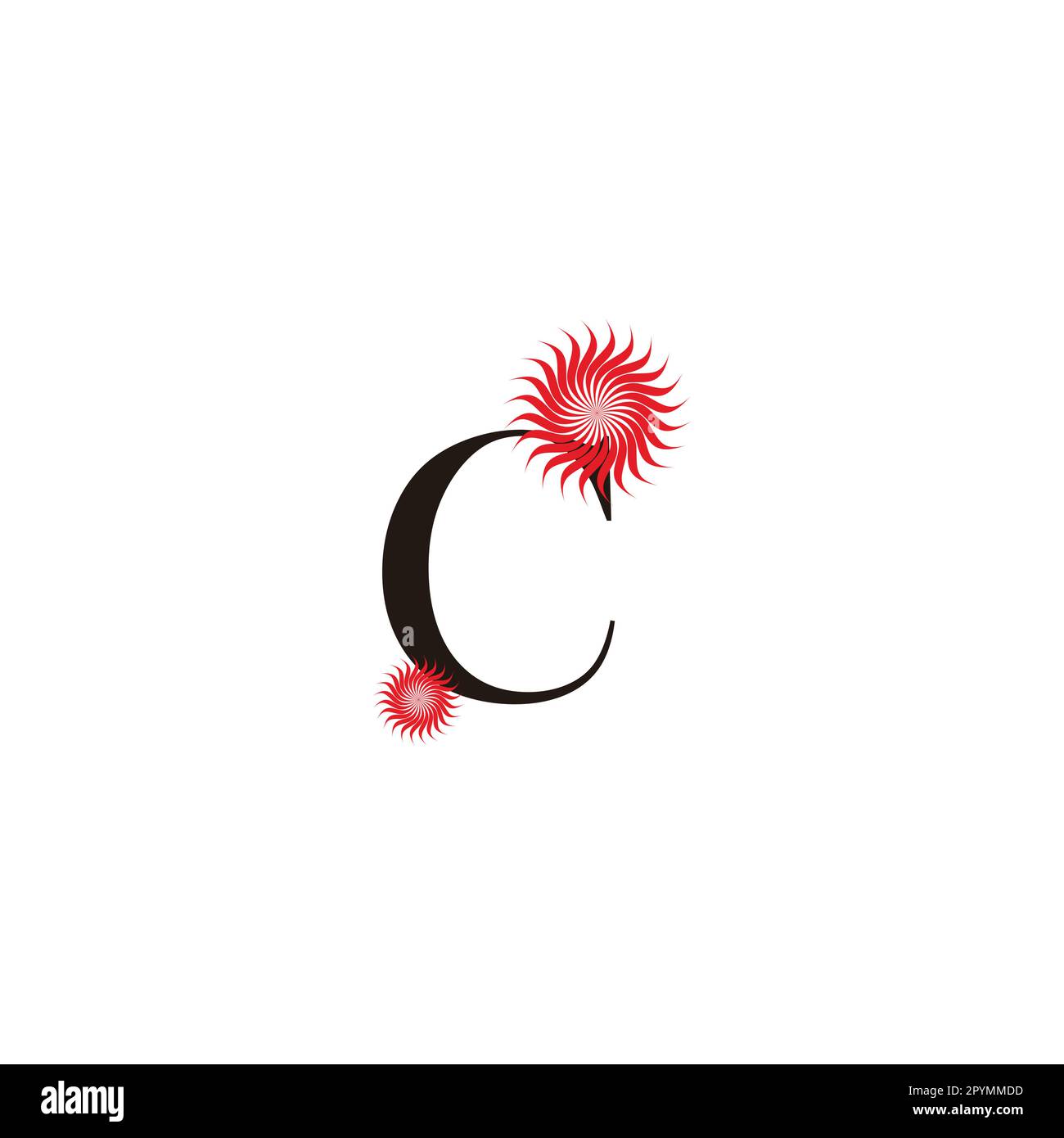 Letter c flowers Stock Vector Images - Alamy