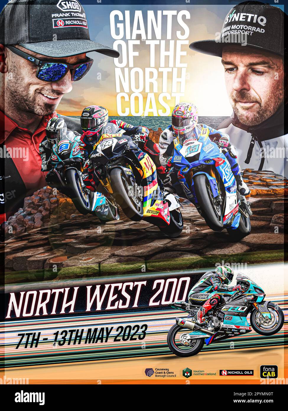North West 200 2023 Race Poster Stock Photo