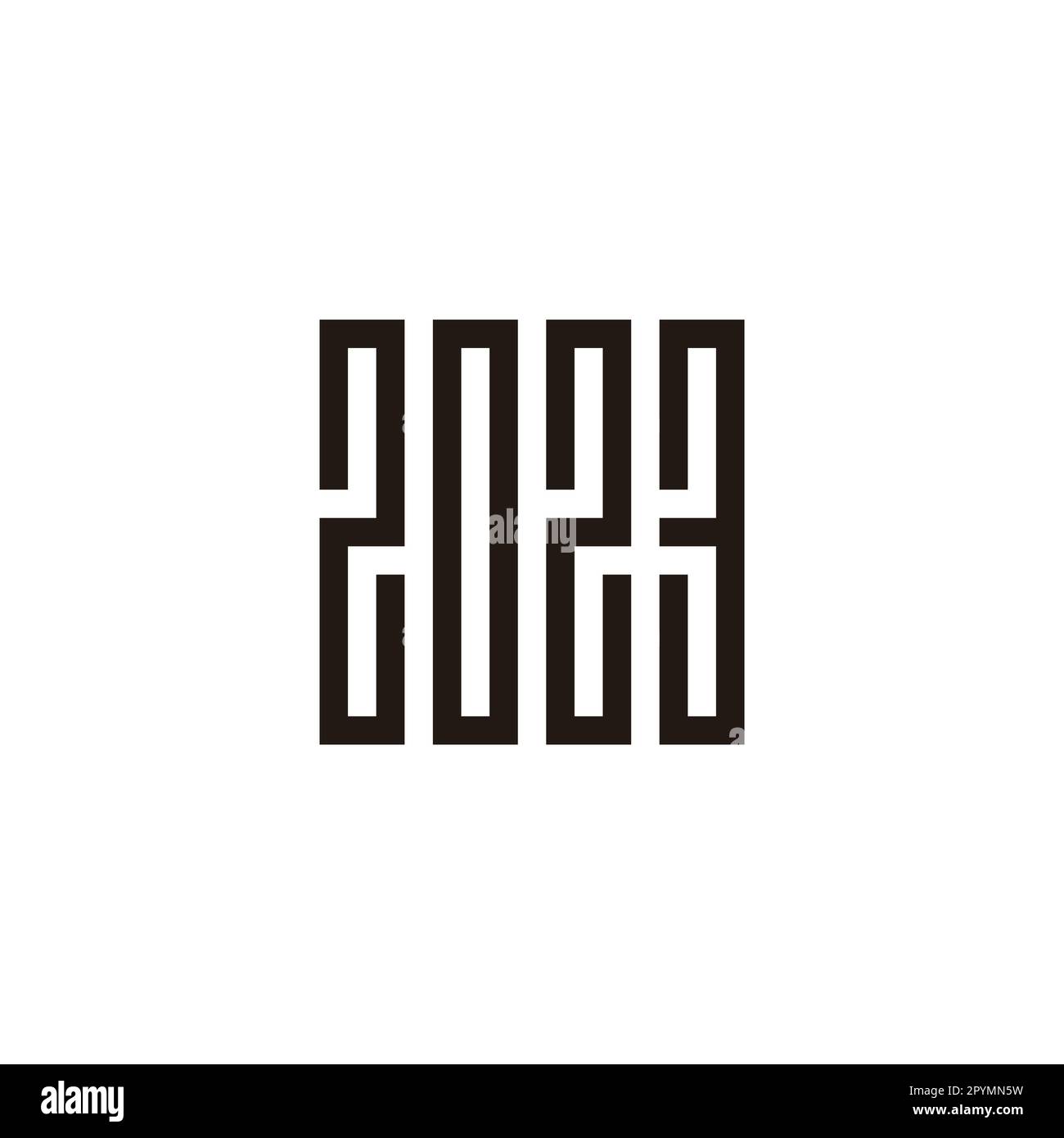 Number 2 0 2 And 3 Square Rectangle Geometric Symbol Simple Logo number-2-0-2-and-3-square-rectangle-geometric-symbol-simple-logo