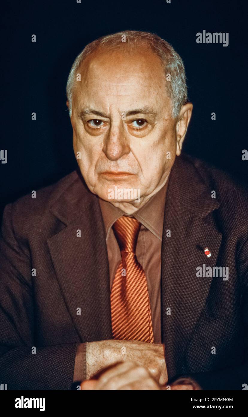 Paris, France, Portraits, Administrators of AIDS N.G.O. Sidaction, Pierre BERGE, Pres.1996 Stock Photo