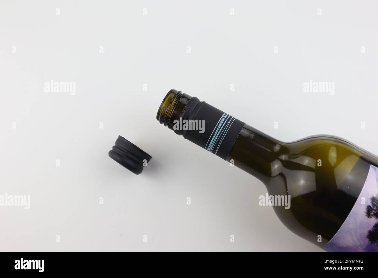 Red wine bottle cap opening Stock Photo Alamy
