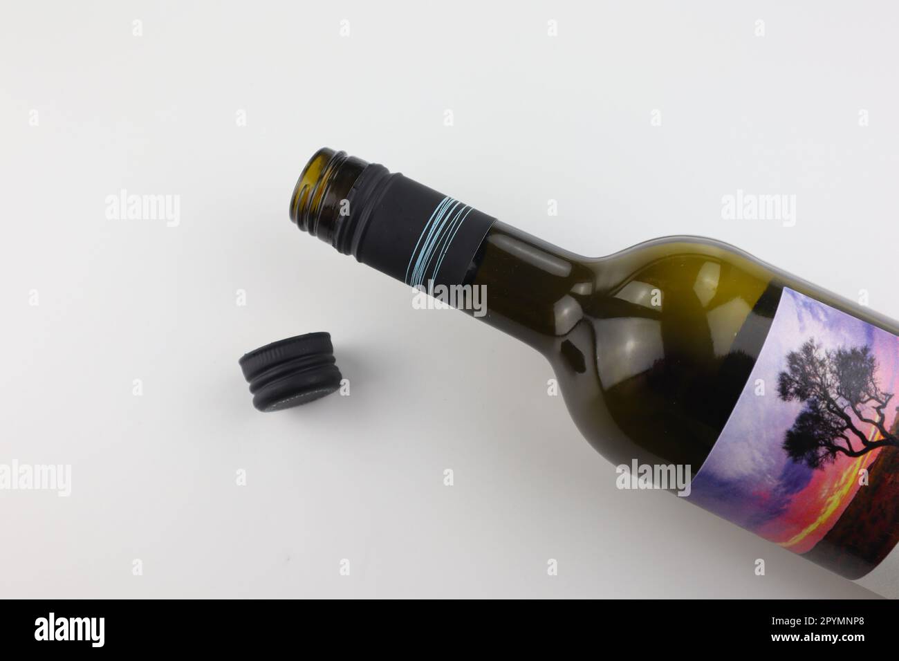 Red wine bottle cap opening Stock Photo Alamy