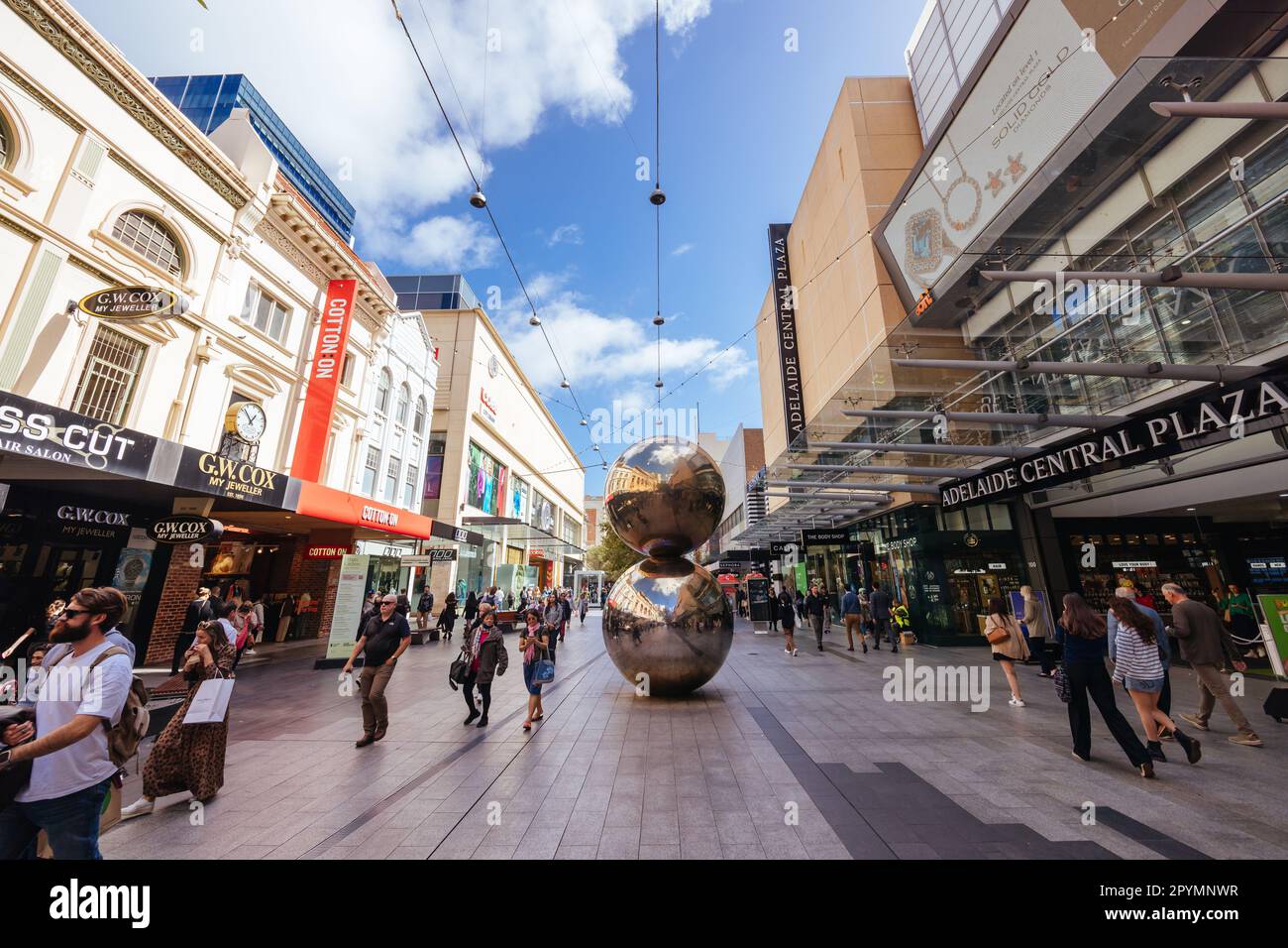 Rundle St Mall in Adelaide Australia Stock Photo Alamy