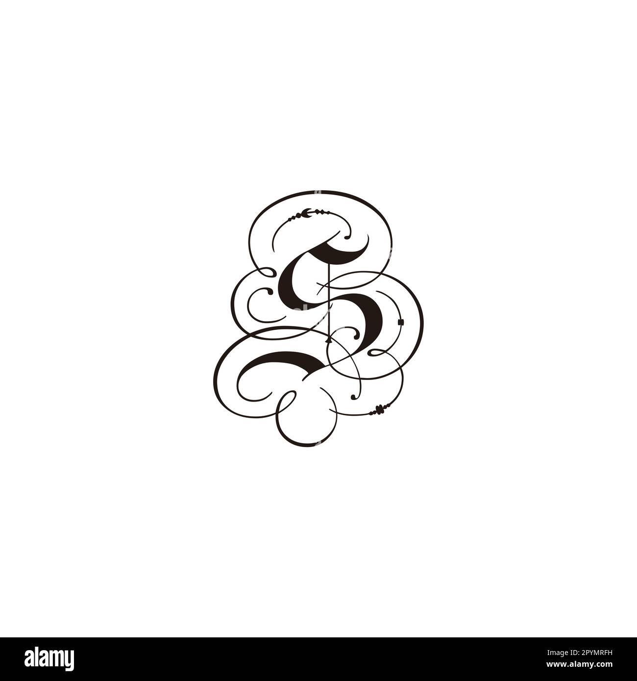 Letter S frame, lines geometric symbol simple logo vector Stock Vector ...