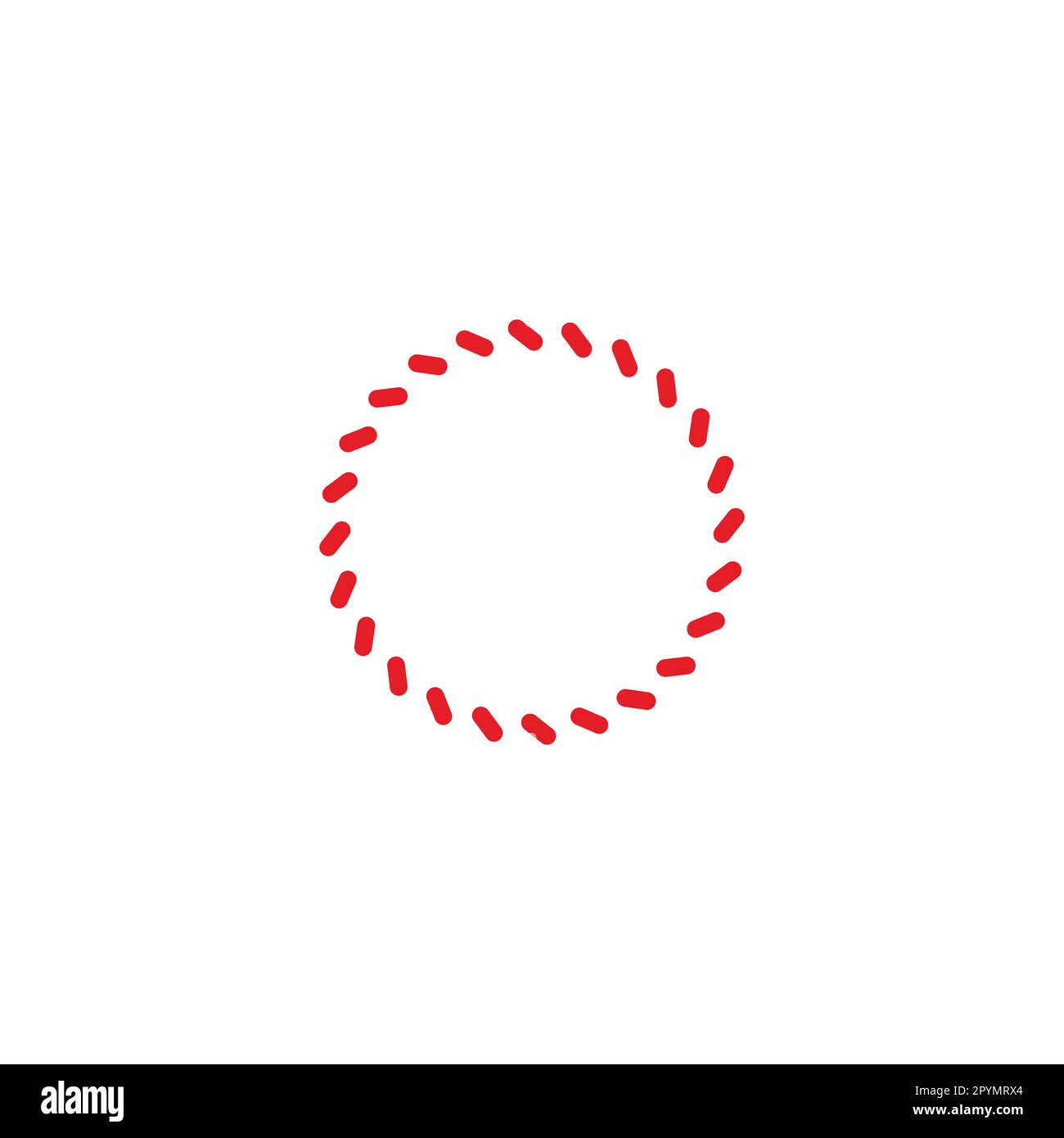 Letter O capsules, circle geometric symbol simple logo vector Stock Vector