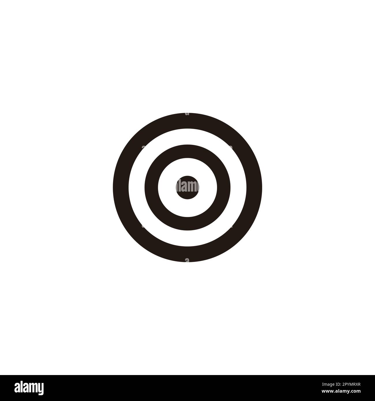 Target, circle geometric symbol simple logo vector Stock Vector Image