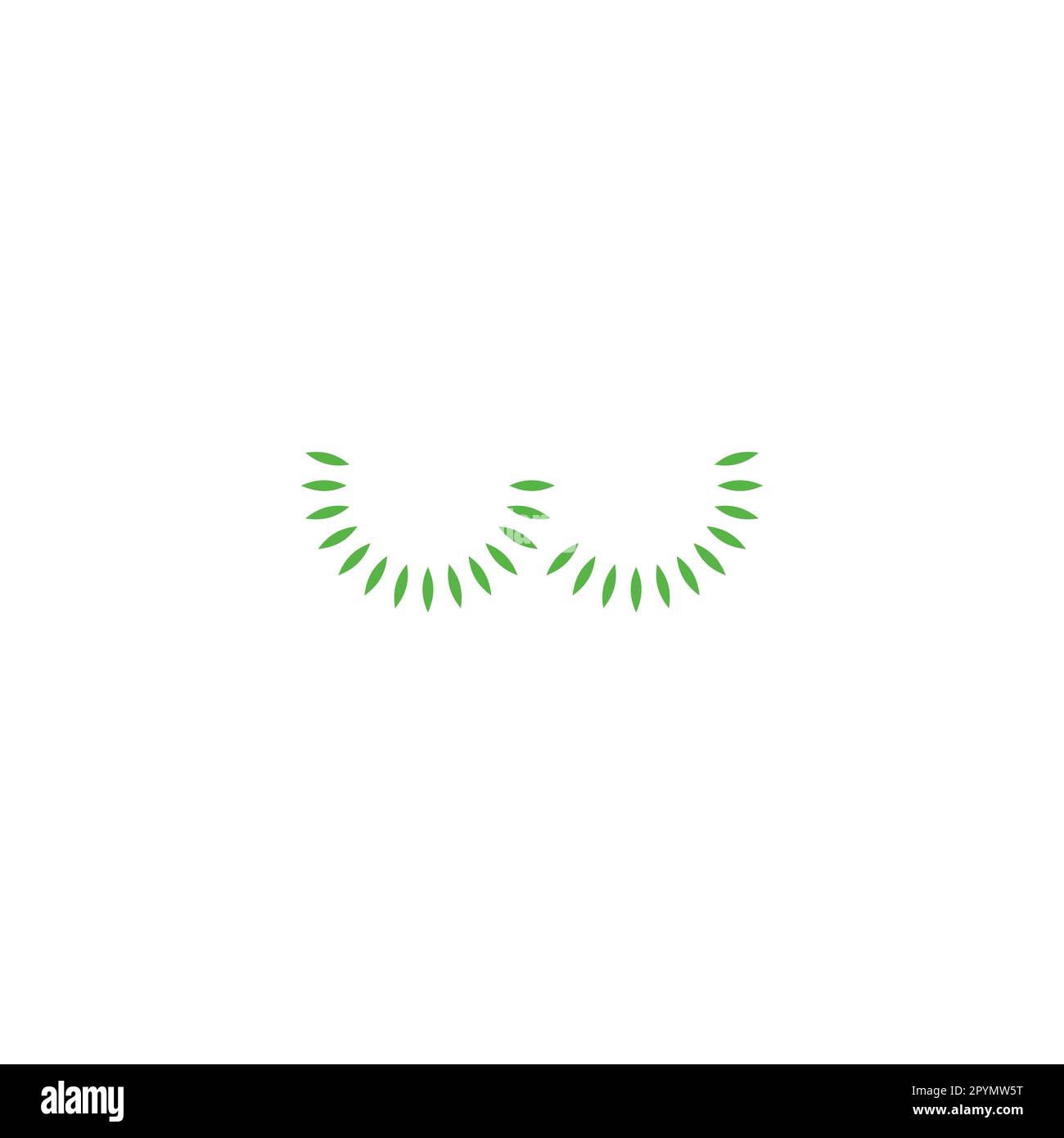 Letter W leaves, curve geometric symbol simple logo vector Stock Vector ...