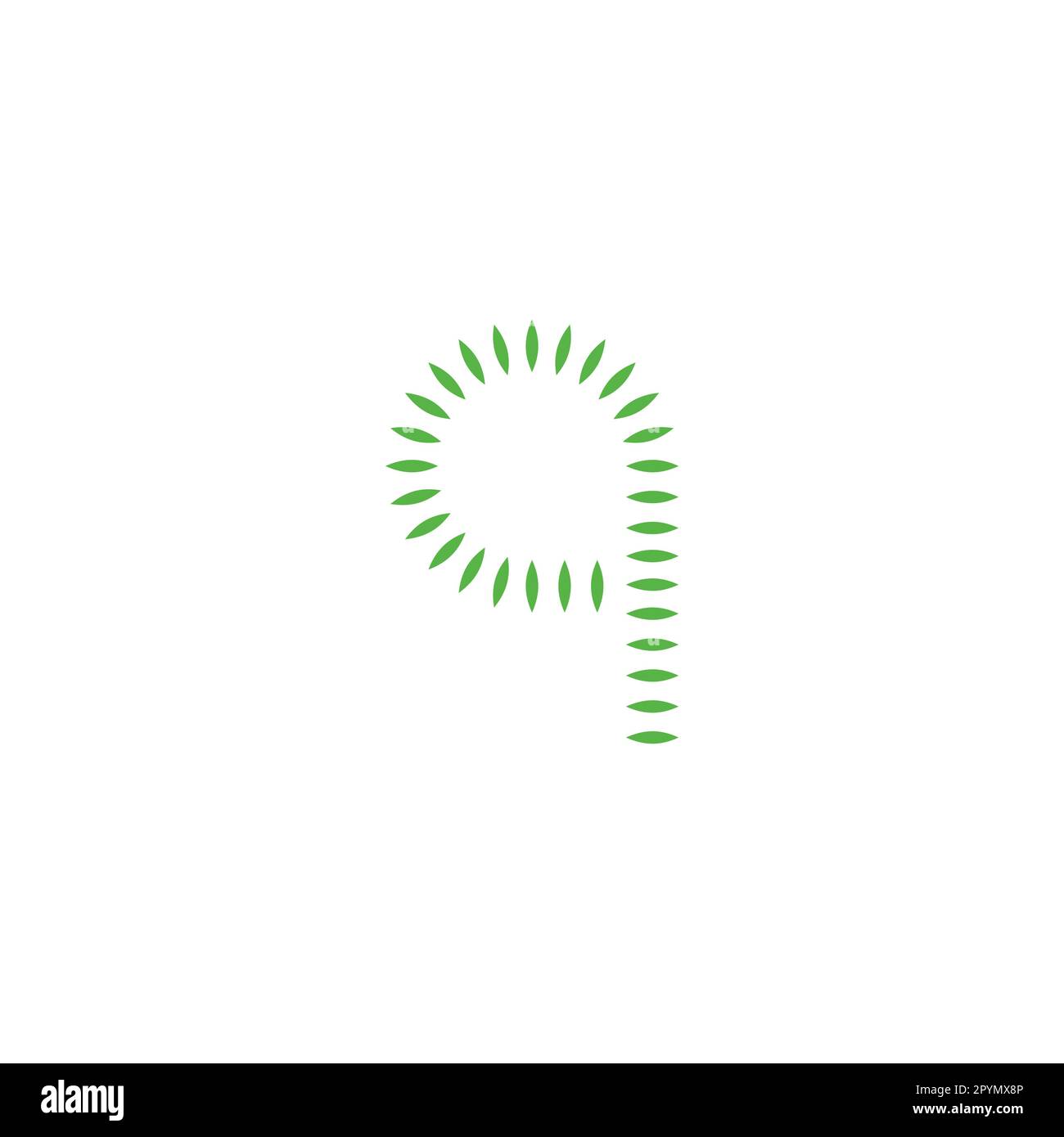 Letter q leaves geometric symbol simple logo vector Stock Vector Image ...