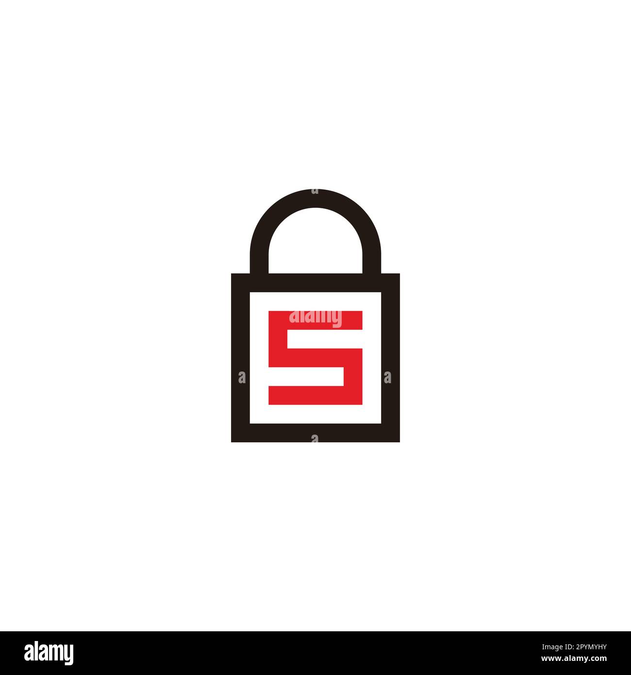 Letter S bag, square geometric symbol simple logo vector Stock Vector