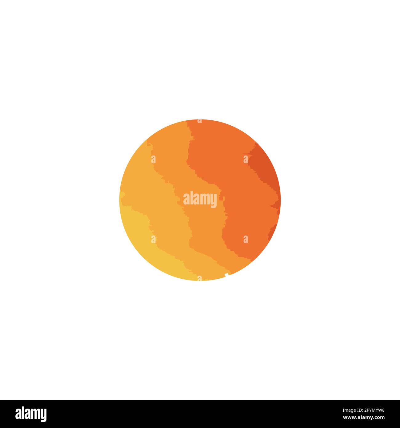 Circle background, sahara desert geometric simple symbol logo vector
