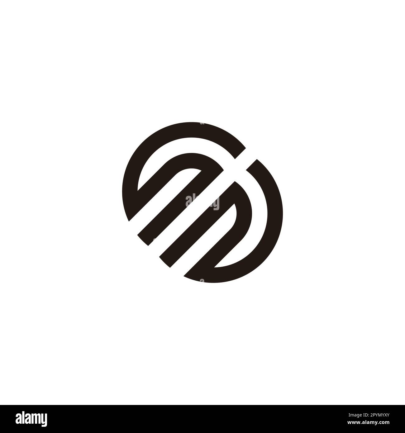 letter-s-and-n-number-3-lines-geometric-symbol-simple-logo-vector